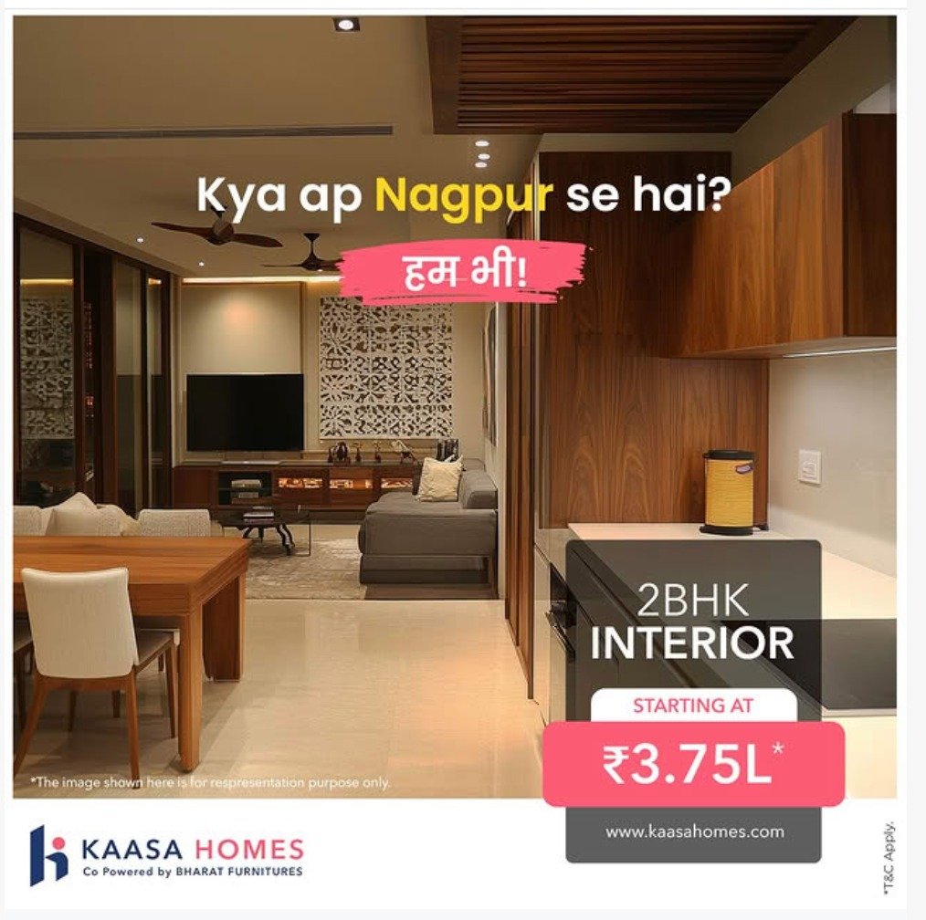 Kaasa Homes 2BHK Full Interior Package Static Ad